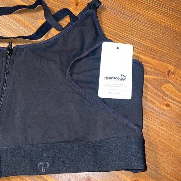 Momcozy Black Breast Feeding/Pumping Bra.Sz XL NWT - Picture 2 of 3